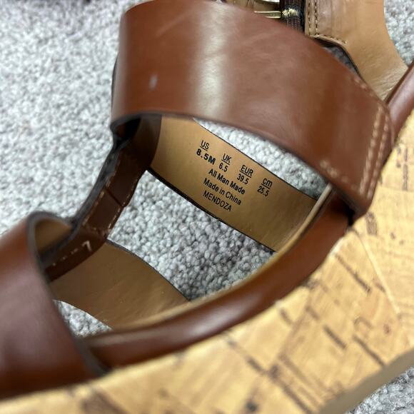 Franco Sarto Brown Cork Wedges size 8.5 - Picture 3 of 10